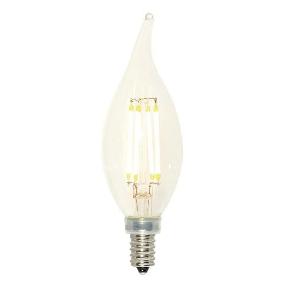 Westinghouse 43170 - 4.5 watt 120 volt CA11 Candelabra Screw Base Warm White 2700K Clear Nostalgic Dimmable LED (4.5CA11/FilamentLED/DIM/CL/CB/27)