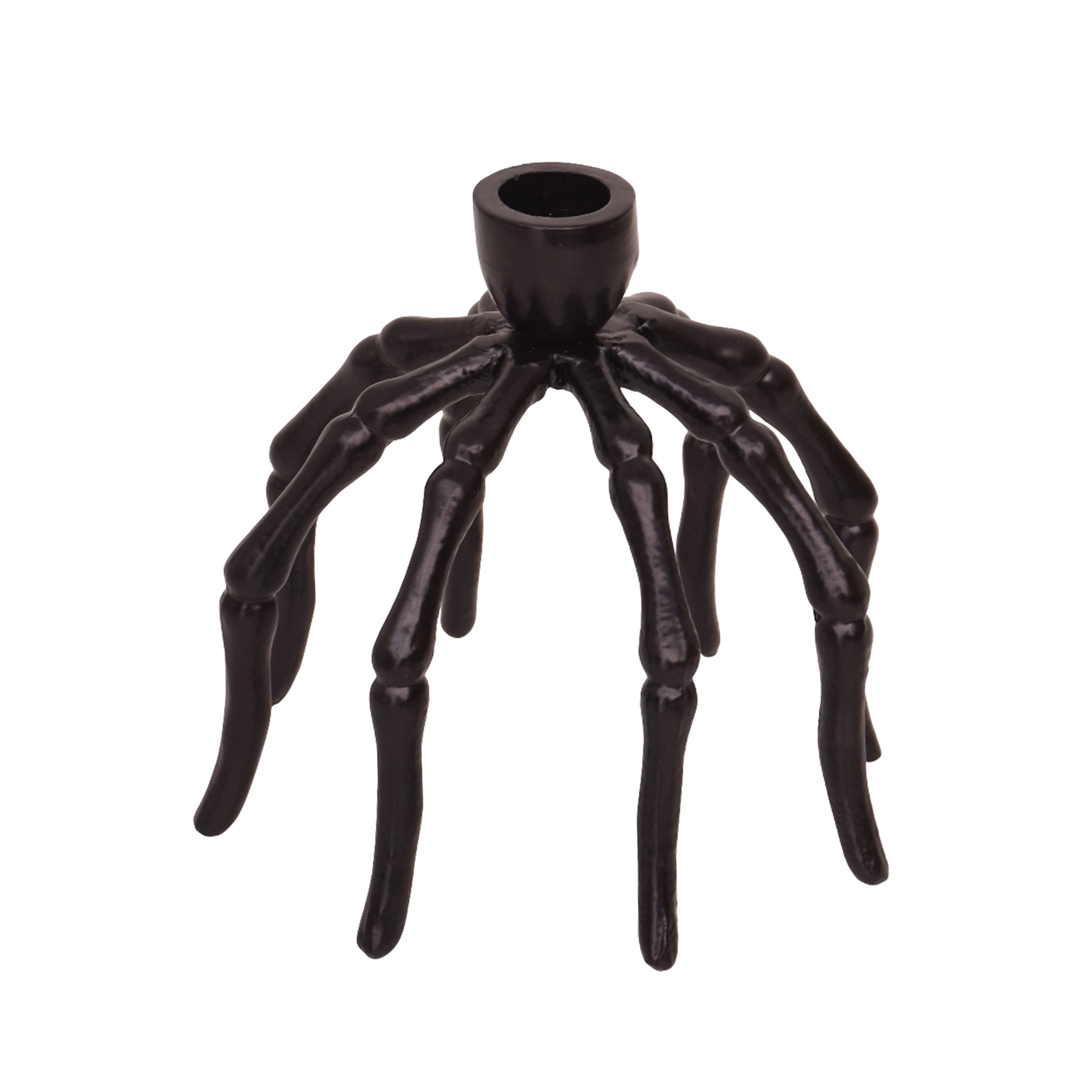 Metal Spider Candle Holder, Black, 5.2", Halloween by Way To Celebrate
