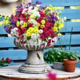 thumbnail image 3 of BITOUSHI Artificial Fake Plants Flowers for Outdoor Outside Spring Summer Decoration, 12 Bundles Faux Colorful Mix Morning Glory UV Sun Resistant for Porch Patio Home Planter Yard - Mix Color, 3 of 11