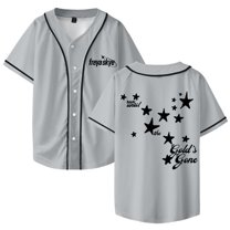 Freya Skye Gold's Gone Baseball Jersey Shirt V-Neck Women Men Short Sleeve Streetwear Clothes