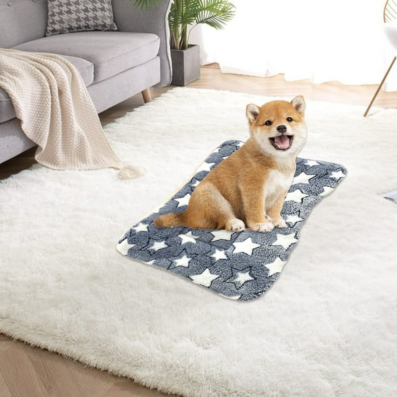 Nebwoak Dog Bed Medium Thickened Pet Litter Pet Mat Sleeping Mat Warm Wool Mat Sleeping Mat Comfortable Dog Sleeping Mat Warm Blanket Double-sided Dog Kennel