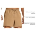 thumbnail image 4 of Shorts CRZ YOGA para Hombre, Livianos, Secado Rápido, 5" Khaki Talle S, 4 of 4