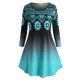 thumbnail image 1 of Más el tamaño de la geometría Ombre color camiseta Rosegal Camisetas tallas grandes, 1 of 5