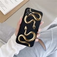 thumbnail image 2 of Lujosa funda dorada de serpiente para iPhone, carcasa de dragón para iPhone 14, 13, 12, 11 Pro Max, Mini, X, XR, XS Max, SE, 7, 8 Plus, 13 Fivean unisex, 2 of 2