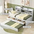 thumbnail image 3 of Bellemave Pine Wood Storage Twin Captain Bed White Wash, 3 of 10