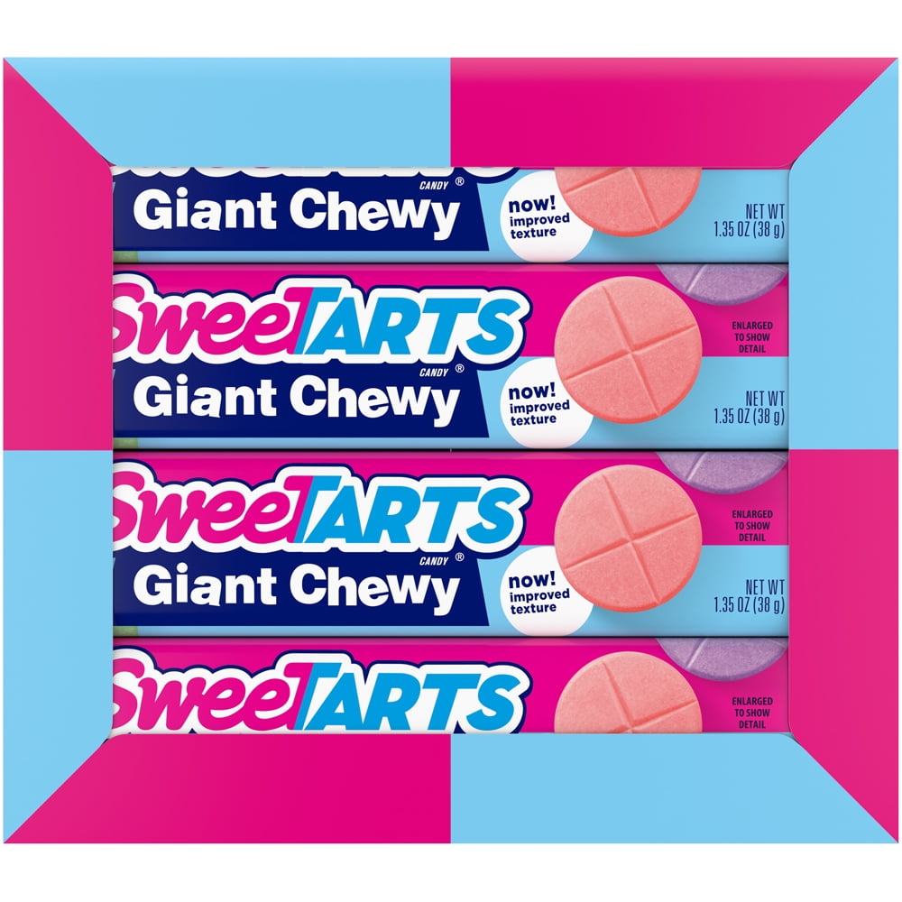 SweeTARTS Giant Chewy Candy, 1.5 oz Pouch, 36 ct