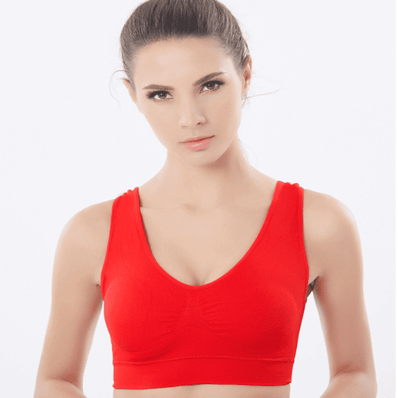 LYMAYTER Women Seamless Fitness Bras Contoured Support Wire-Free Yoga Gym Workout Bra