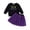 Black#9527, variant on BOOMNY Halloween Girls 2 Peice Outfit Sets Hallowmas Black Cat Graphic Long Sleeve Tops Mesh Skirts Sets for Kids Comfy Clothing Set