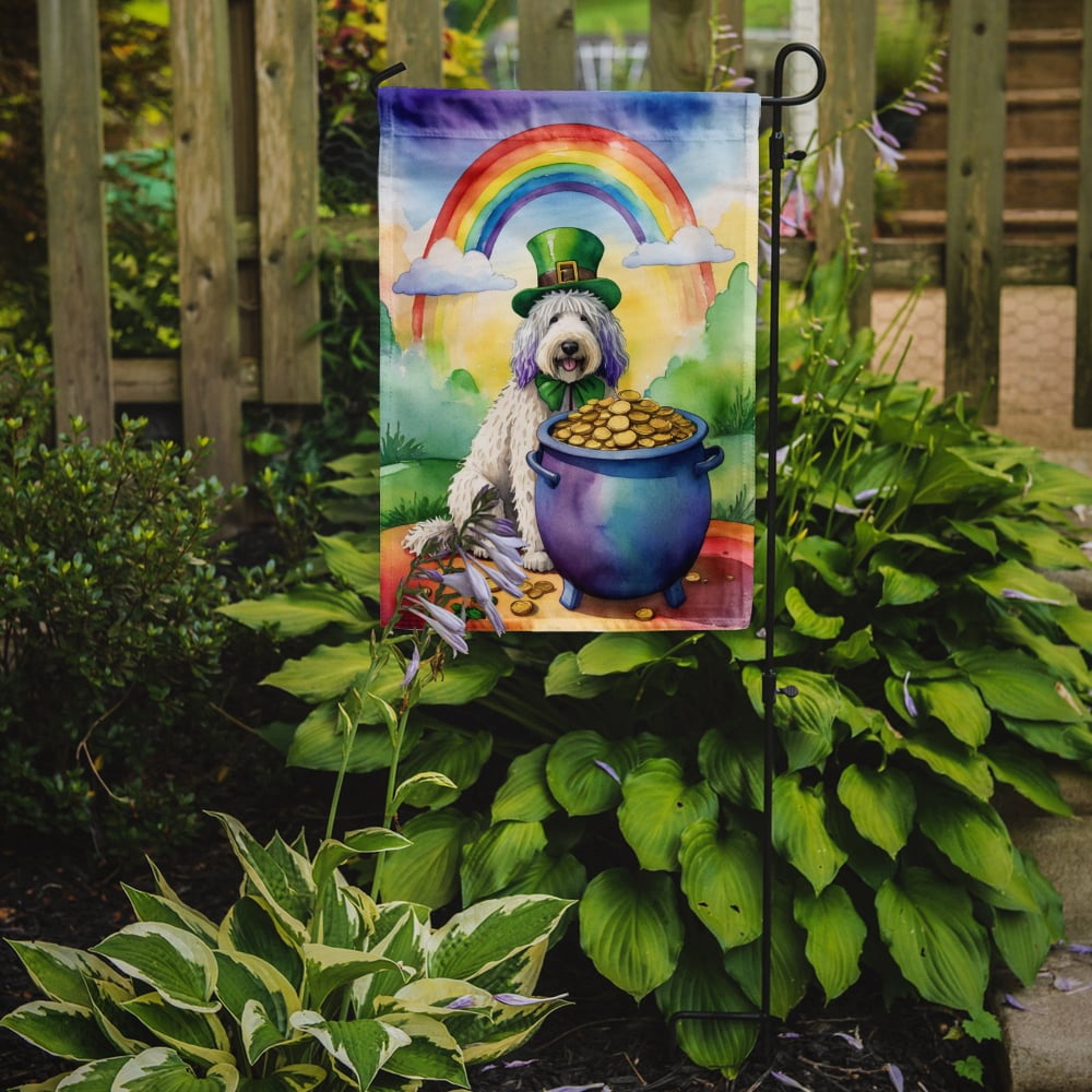 Komondor St Patrick's Day Garden Flag 11.25 in x 15.5 in