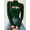 Deep Green, variant on MOYIKO Cutout Front Mock Turtle Neck Long Sleeve Shirts for Women Fitted Tops Tees