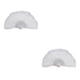 thumbnail image 2 of Advancent Abanico de plumas Decoración Fiestas Adorno de cosplay Abanicos decorativos Regalo elegante Baile Rendimiento Accesorio Adulto Blanco Blanco 2Conjunto, 2 of 6