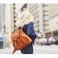 thumbnail image 2 of Mochila Le Donne Leather Classic con múltiples bolsillos, 15 pulgadas, color café, 2 of 7