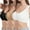 Khaki, variant on ,Women's Post Surgery Compression Sports Bra Front Closure Wireless Perfect for Breast Augmentation & Close Fitting Pack of 2 BK2 L