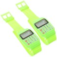 thumbnail image 2 of Miangastore 2Pcs Kid Green Calculator Watch For Calculation Time Telling Educational Aid Birthday Party Everyday Use, 2 of 8