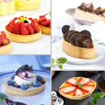 thumbnail image 4 of 20 moldes para pasteles con forma de barco y anillo de acero inoxidable de tres esquinas, herramientas para hornear, anillo perforado para mousse y pasteles, 4 of 5