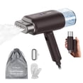 thumbnail image 1 of Newbealer Vaporizador de viaje de doble voltaje, 120V/220V vaporizador de mano para ropa, vapor horizontal y vertical de 1200W, calentamiento de 20 segundos, plegable, removedor de arrugas de ropa, 1 of 9