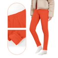 thumbnail image 4 of Resicozy Girls Fleece Leggings Tights Athletic Yoga Pants Warm Winter Clothes for Kids 2-15 Years Pink 140, 4 of 6