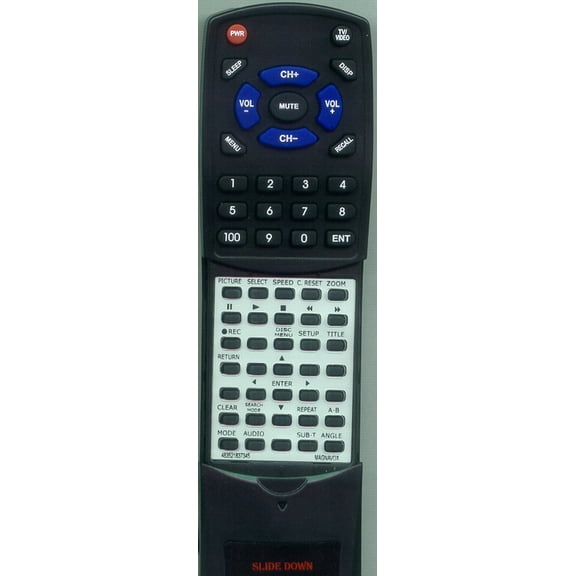 Replacement Remote for MAGNAVOX 483521837345, RT483521837345, 27MC4304, 27MDTR10S, 20MC4303, 27MDTR20, 19MDTR17, 19MCTR20, 27MC4304/17, 27MC430417, 2