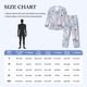 thumbnail image 4 of Balery Blue Butterfly Pijama para Hombre de Dos Piezas con Manga Larga, Conjunto de Dormir y Descanso Suave con Bolsillos-Large, 4 of 7