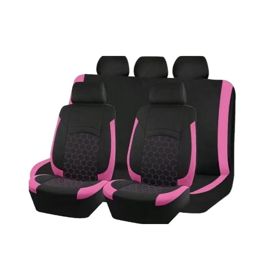 9pcs Car Seat Covers Full Set, Front and Rear Split Seat Bench Covers Fo