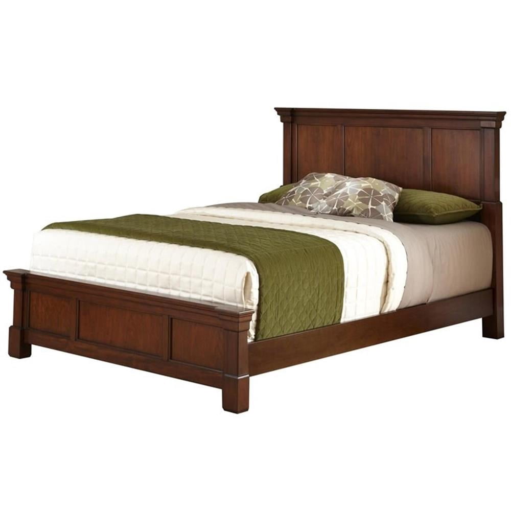 Homestyles Aspen Wood Queen Bed in Brown