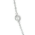 thumbnail image 3 of Diamond Station Necklace Bezel-Set 14K White Gold (0.50ct), 3 of 3
