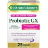 Natures Bounty Probiotic GX, Gas and Bloating Formula Capsules, 25 ea, 6 Pack