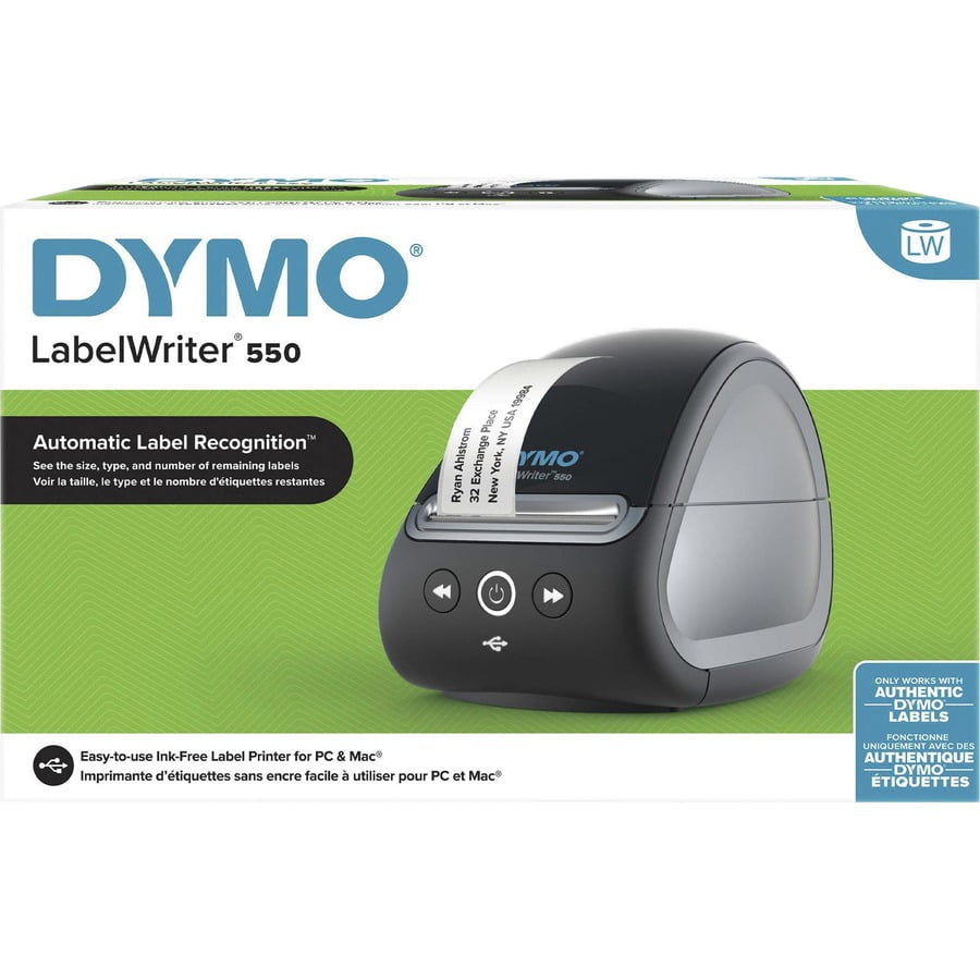 DYMO Monochrome USB 550 Direct Thermal Printer for PC, Black