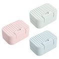 thumbnail image 3 of RUIQPGRT Sales Today Clearance Portable Travel Soap Box Holder Plastic Soap Case Dish Container with Leachate Sponge for Bathroom Outdoor Hiking Camping Gym Kitchen Decor, 3 of 9