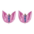 thumbnail image 4 of Ounissouiy Ala de danza del vientre con palo telescópico Disfraces de adultos Accesorios de baile para actuaciones Carnaval Espectáculos Rosa 2piezas, 4 of 6