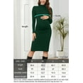 thumbnail image 6 of Fashionable maternity clothes, nursing dresses, warm and comfortable in autumn and winter, breastfeeding evening dresses,S, 6 of 7