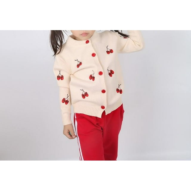 Cardigan d'Hiver Chaud pour Filles Tout-Petits