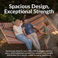 thumbnail image 5 of Sunnydaze 2-Person Quilted Polyester Spreader Bar Hammock, 450 lb Capacity - Canyon Sunset, 5 of 11