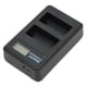 thumbnail image 1 of Cargador de batería dual para cámara, cargador de batería dual NP de 5 V USB, estación de carga de batería para cámara diseñada por expertos, 1 of 12