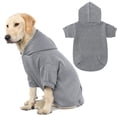thumbnail image 1 of Sudadera con capucha para perros KOOLTAIL Basic, suave y cálida para perros XXL, color gris, 1 of 3