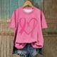 thumbnail image 1 of Puntoco Blusas casuales de moda para mujer, camisetas estampadas con cuello redondo, blusas de manga corta, 1 of 4