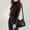 Black, variant on Vikakiooze Zipper Crossbody Bag With Wide Shoulder Strap Phone Wallet, Shoulder Purse, Multiple Zipper Pockets.