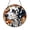 Acrylic 3.5 Inch, variant on Spotted Dog Stained Glass Style Suncatcher Window Hanging, Playful Canine Round Glass Art Panel, Pet Inspired Decorative Window Decor