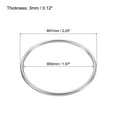thumbnail image 2 of 50mmx57mm Dia 304 Stainless Steel O Ring Seamless Welded O-Ring for DIY 10 Pack, 2 of 5