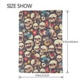 thumbnail image 3 of Pofeuu rock record music Skull Print Travel Document Organizer Passport Holder Men Women for Family (6.5 in x 4.5 in),Wallet Holder Credit Card Clutch Bag Case, 3 of 5