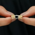 thumbnail image 5 of 1.25 CT Black Onyx and Diamond Milgrain Engagement Ring, 14K Yellow Gold, US 3.50, 5 of 8