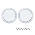 thumbnail image 5 of 2pcs 4" Speaker Grill Mesh Decorative Circle Woofer Guard Protective Cover Audio Accessories White, 5 of 5