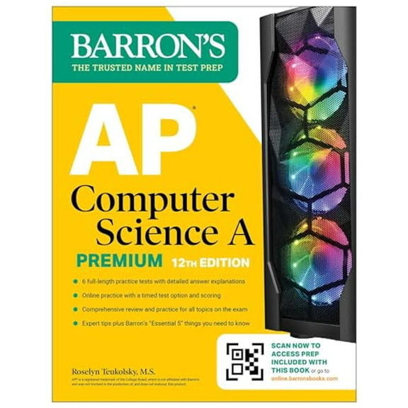 Pre-Owned AP Computer Science a Premium, 12th Edition: Prep Book with 6 Practice Tests   Comprehensive Review (Paperback) by Roselyn Teukolsky