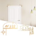 thumbnail image 1 of QIPOPIQ Door Decorations Sturdy Corner Frame Wooden Nativity Door ToppersMultifunctional Christmas Door Sign Wall Winter Sculpture Reusable Wooden Nativity Door Gift Clearance Topper Home Decor, 1 of 8