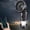 Black, variant on Ohmyroo 6-in-1 Camping Lantern with Fan Solar Powered USB Rechargeable Portable Outdoor Tent Fan for Hiking travel