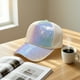 thumbnail image 5 of Gorra de béisbol con lentejuelas brillantes, ajustable, de malla, transpirable, para el sol, de viaje y con visera para fiestas, para mujer., 5 of 6