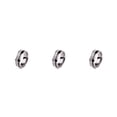 thumbnail image 4 of QualitChoice Ring Roman Numerals Jewelry Fashion Carbon Wedding Charm Couple Inlay Polished Rings Simple Personality Golden Steel Color 9# 3Set, 4 of 6