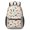 Dog Bone Retro Cream Pattern, variant on Dog Paw Print and Bone White Pattern 17" Waterproof Oxford School Backpacks for Teens, S-Shape Padded Straps, for School, Travel, Hiking, Camping