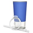 thumbnail image 2 of Tidal Glass Tumbler with Straw, Denim, 20 oz, 2 of 3