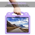 thumbnail image 5 of TECH CIRCLE Case for iPad Air 5th/4th Gen 10.9" 2022/2020,iPad Pro 11 inch 4th/3rd/2nd/1st Gen,Panda Shockproof Rugged Lightweight Convertible Handles Stand Kids Friendly Pencil Holder Case,Purple, 5 of 7